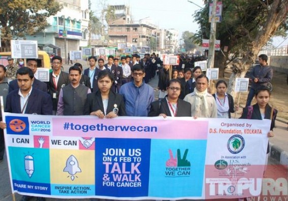 World cancer day observed in Tripura 